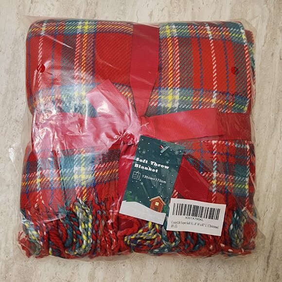 Winter Christmas Gift soft throw Blanket 130cm By 170cm - Picture 3 of 5